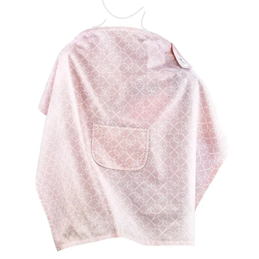 Babyjem Cepli Emzirme Önlüğü Pembe Yonca - 1