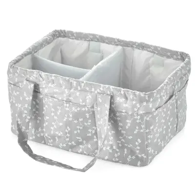 Babyjem Katlamalı Anne ve Bebek Organizer Gri Çiçek