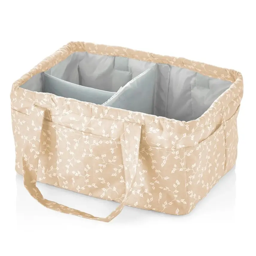 Babyjem Katlamalı Anne ve Bebek Organizer Somon Çiçek - 1