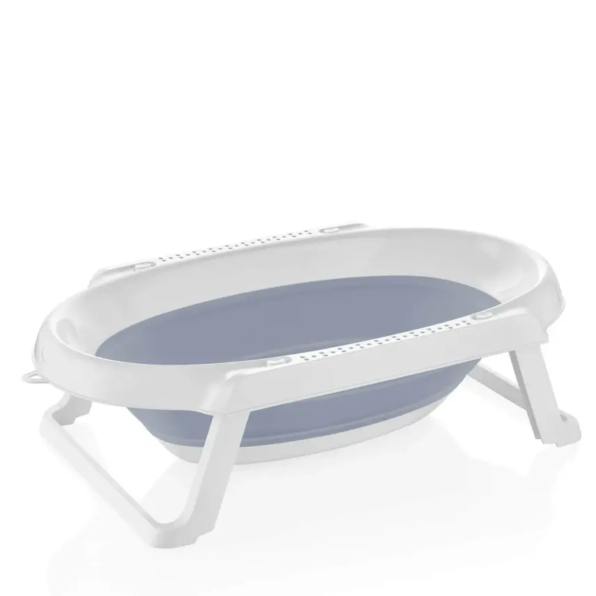 Babyjem Katlanabilen Bebek Banyo Küveti Mavi - 1