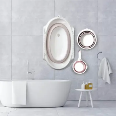 Babyjem Katlanabilen Bebek Banyo Seti 3lü Mavi - 2