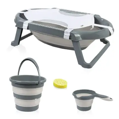 Babyjem Katlanır Banyo Seti 5li Yeni Antrasit  - 6