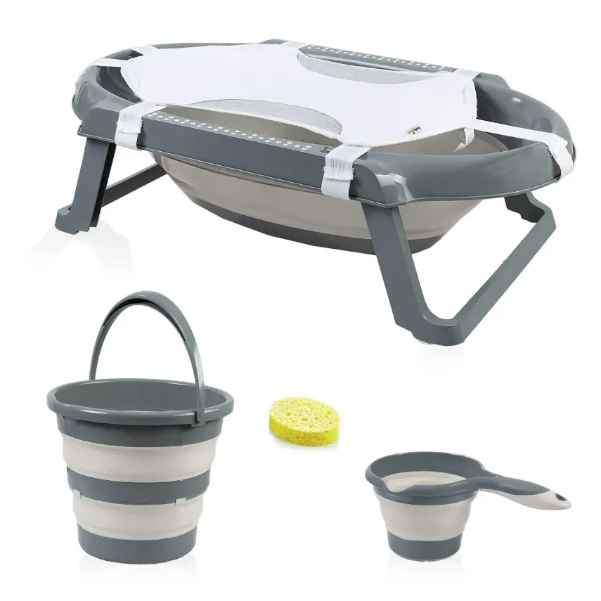 Babyjem Katlanır Banyo Seti 5li Yeni Antrasit  - 6