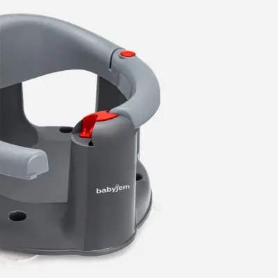 Babyjem Önden Açılır Bebek Banyo&Mama Oturağı Gri - 6
