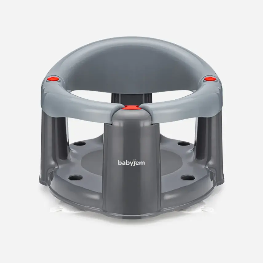 Babyjem Önden Açılır Bebek Banyo&Mama Oturağı Gri - 5