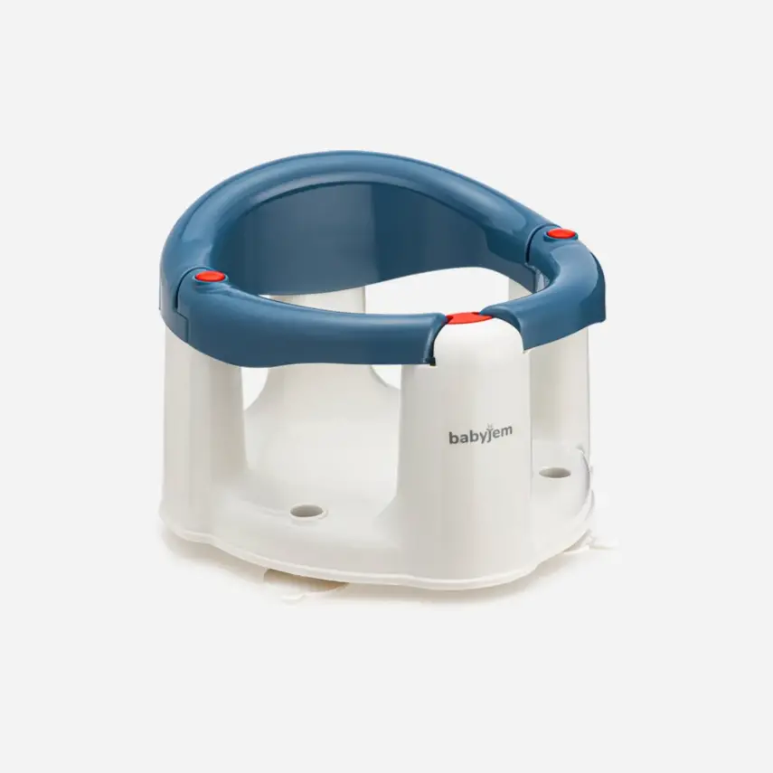 Babyjem Önden Açılır Bebek Banyo&Mama Oturağı İndigo Mavi - 1