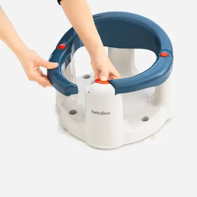 Babyjem Önden Açılır Bebek Banyo&Mama Oturağı İndigo Mavi - 9