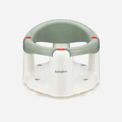 Babyjem Önden Açılır Bebek Banyo&Mama Oturağı Soft Yeşil (1)