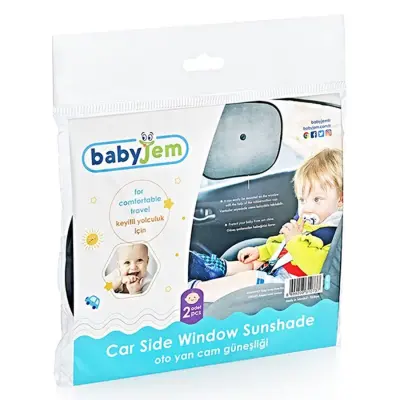 Babyjem Oto Yan Cam Güneşliği 2li - 6