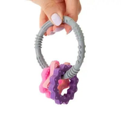 Babyjem Silikon Halka Dişlik Pembe - 2