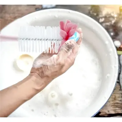 Babyjem Süngerli Biberon Temizleme Fırçası Pembe  - 3