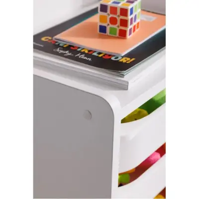 Babywhen Oyuncak Dolabı Raflı Beyaz - 5