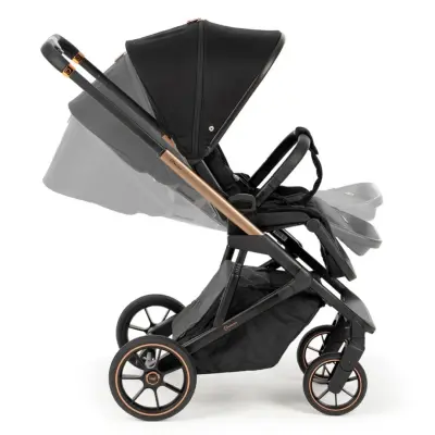 Bagi Nanofold 3 Çift Yönlü Katlanabilir Bebek Arabası Black Gold - 5