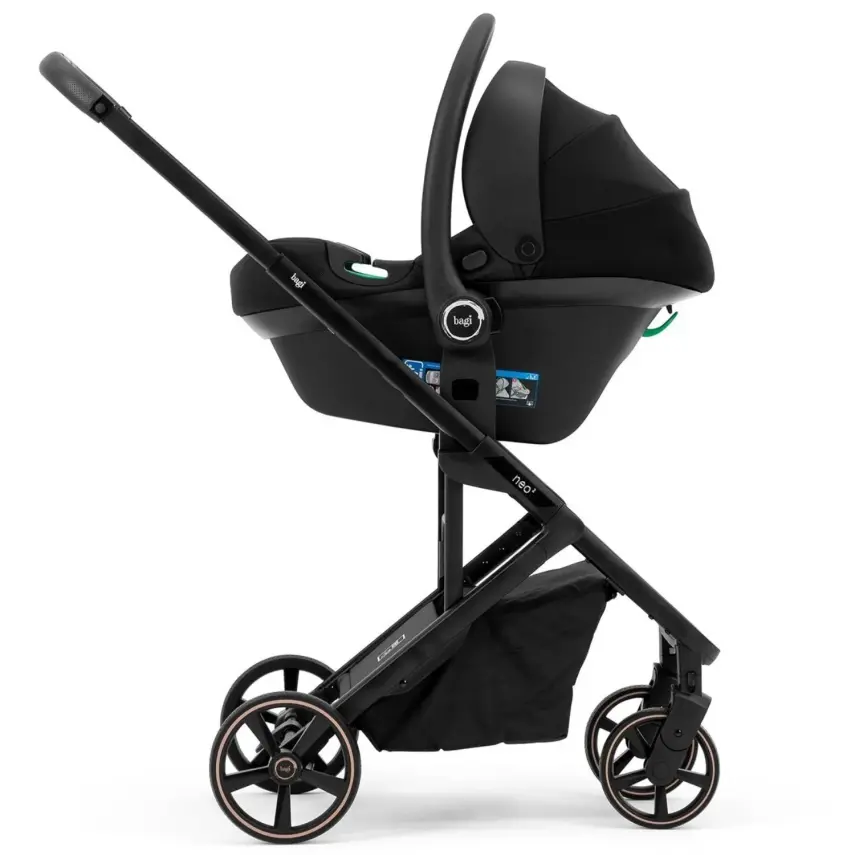 Bagi Neo2 Capsule Travel Sistem Bebek Arabası Black Gold - 5