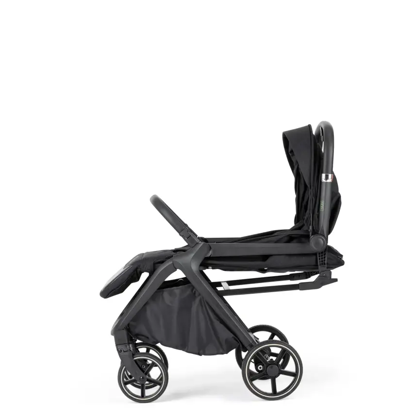 Bagi Taxi Tek Elle Katlanabilir Ultra Hafif Travel Sistem-Seyahat Sistem Bebek Arabası Black - 5