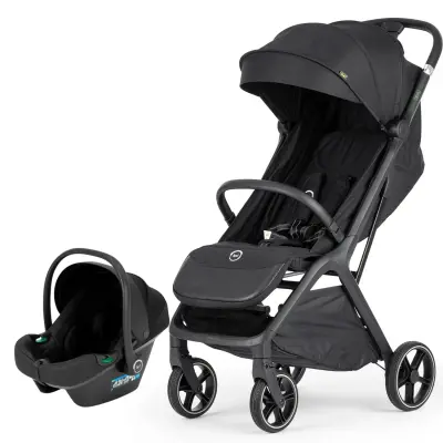 Bagi Taxi Tek Elle Katlanabilir Ultra Hafif Travel Sistem-Seyahat Sistem Bebek Arabası Black - 2