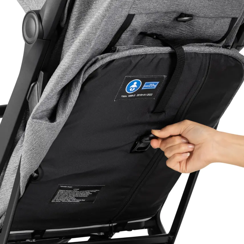 Bagi Taxi Tek Elle Katlanabilir Ultra Hafif Travel Sistem-Seyahat Sistem Bebek Arabası Grey - 22
