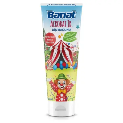 Banat Acrobat Jr Çocuk Diş Macunu 35 ml 