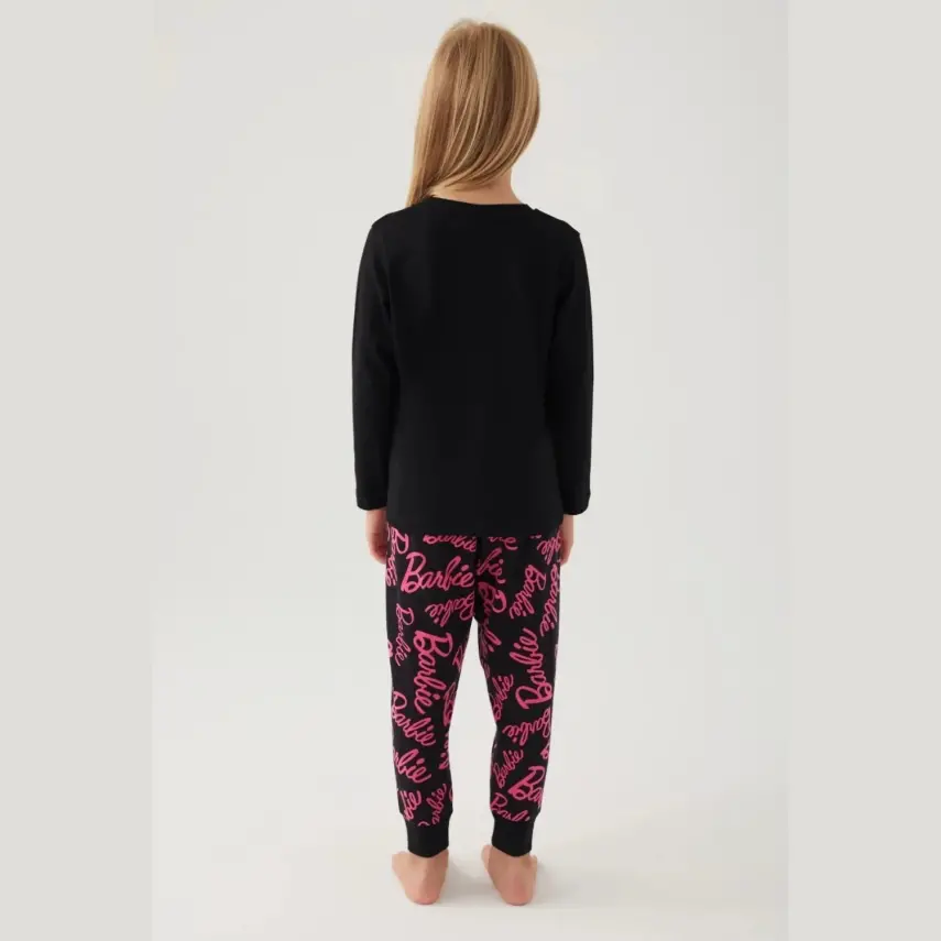 Barbie Kız 2li Takım Siyah - 5