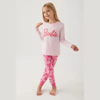 Barbie Kız 2li Takım Toz Pembe - 11