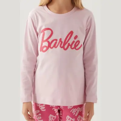 Barbie Kız 2li Takım Toz Pembe - 14