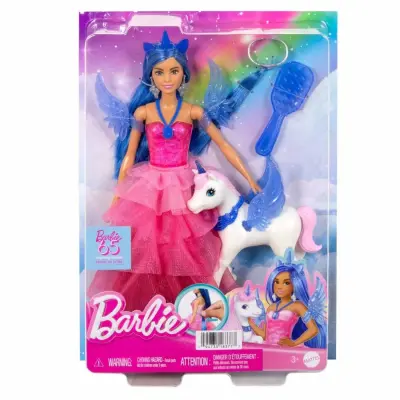 Barbie Mavi Saçlı Prenses Bebek  - 6