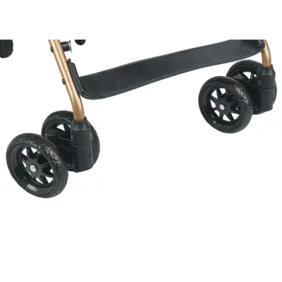 Be-Be Basic Pratik Ultra Hafif Katlanabilir Baston Bebek Arabası  Siyah Gri - 9