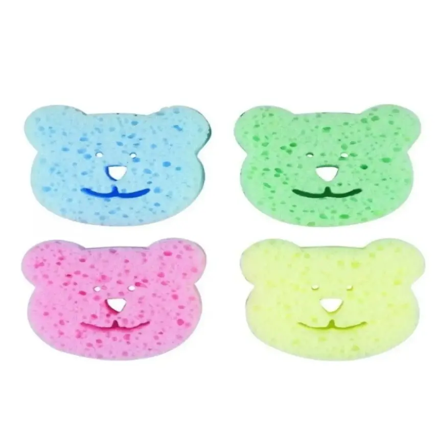 Bebedor Renkli Bebek Banyo Süngerleri 4lü - 1