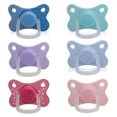 Bebedor Retro Yassı Silikon Emzik 6+ Ay - 1