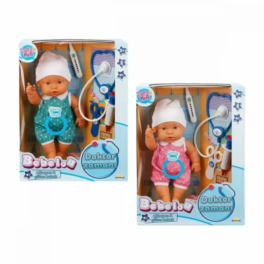 Bebelou Doktor Zamanı Bebek Set 35 Cm - 2