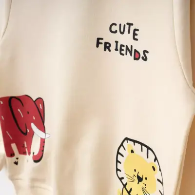 Bebolly 2li Takım Cute Friends Bej - 3