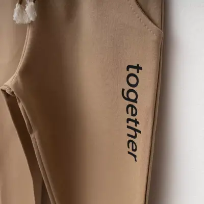 Bebolly 2li Takım Together Baskılı Sütlü Kahve - 3