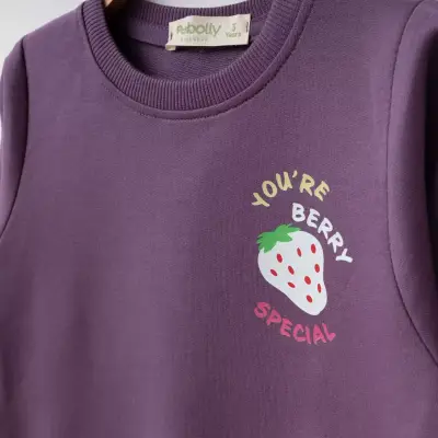 Bebolly 2li Takım You're Berry Baskılı Mor (1)