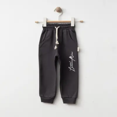 Bebolly Littlimu Baskılı Erkek Çocuk Eşofman Altı Füme