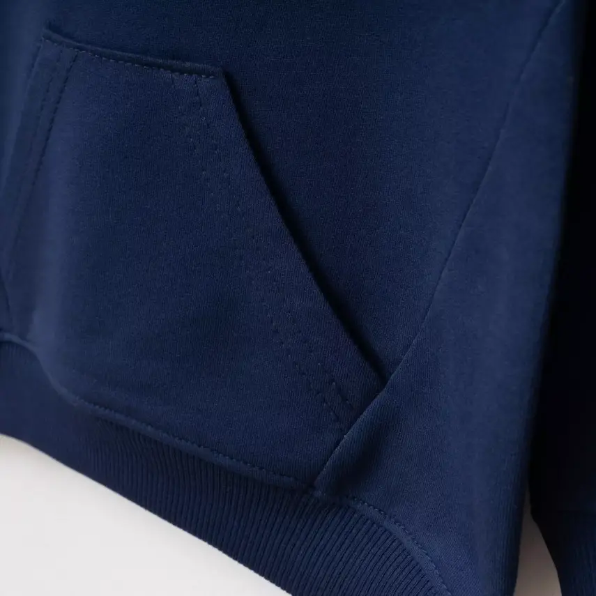 Bebolly Sweartshirt Parçalı Becomes Baskılı Lacivert - 3