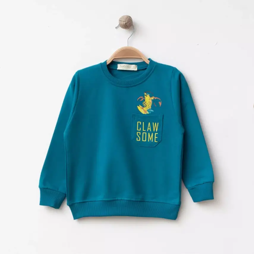 Bebolly Sweatshirt Claw Some Turkuaz - 1