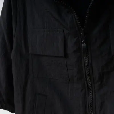 Bebolly Yağmurluk Kapaklı Cep Siyah - 6