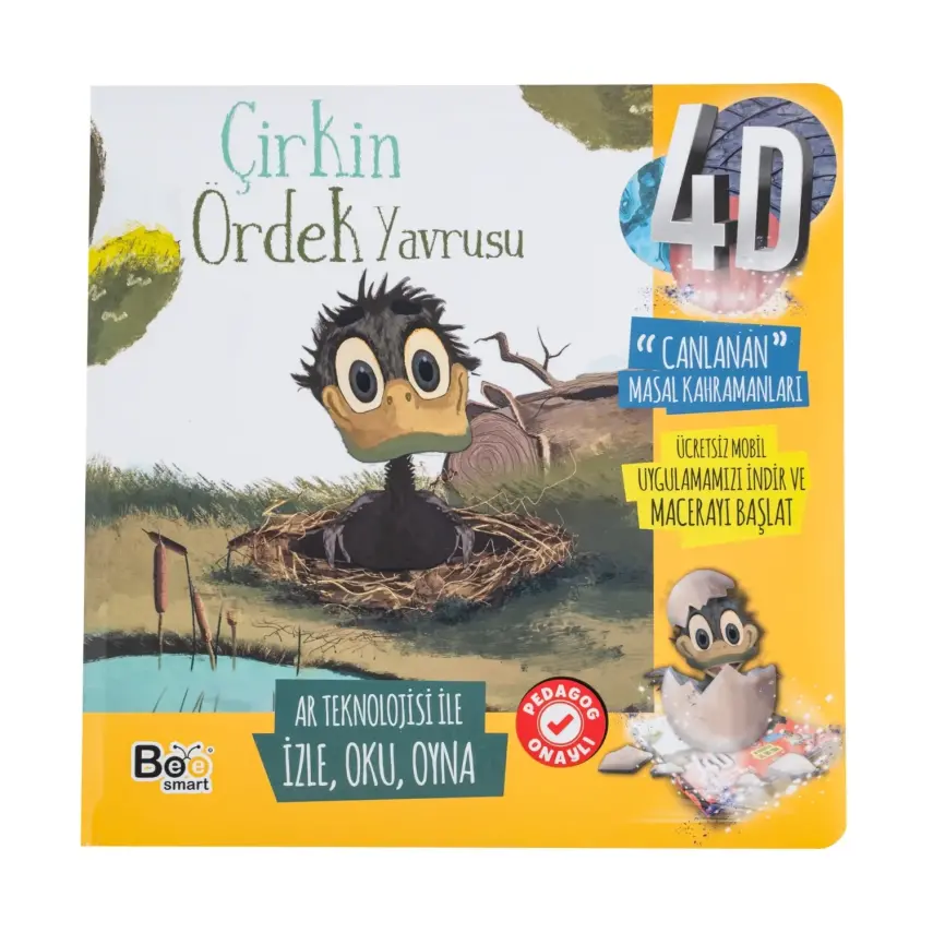 Bee Smart Çirkin Ördek Çocuk Kitabı - 1