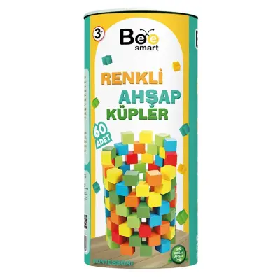 Bee Smart Renkli Ahşap Küpler