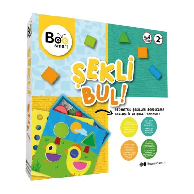 Bee Smart Şekil Bul Eğitici Oyuncak Kutu Oyunu 