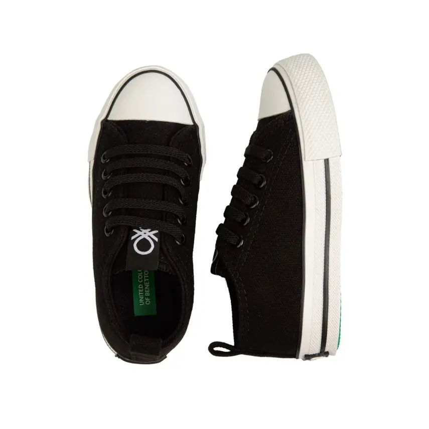 Benetton Ayakkabı Spor Patik Siyah - 4