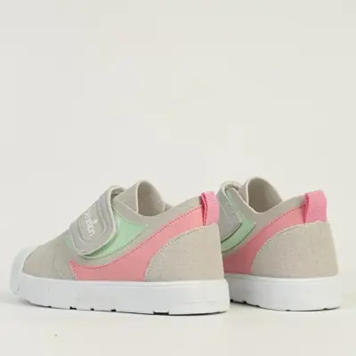 Benetton Kız Bebek Spor Ayakkabı Gri - Pembe - 6