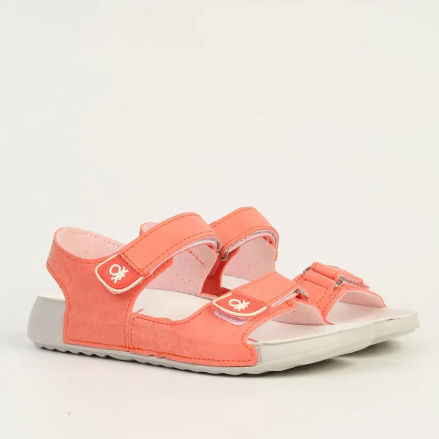 Benetton Kız Çocuk Sandalet Somon - 2