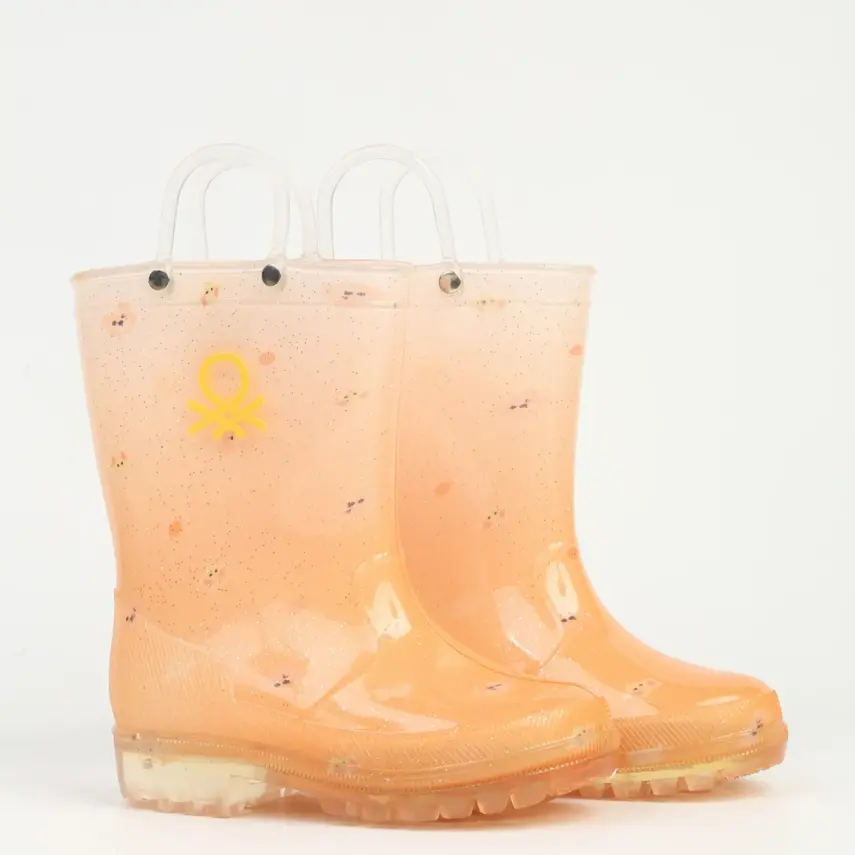 Benetton Su Geçirmez Yağmur Botu Sarı - 2