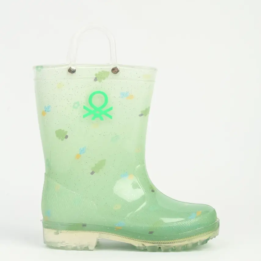 Benetton Su Geçirmez Yağmur Botu Yeşil  - 8