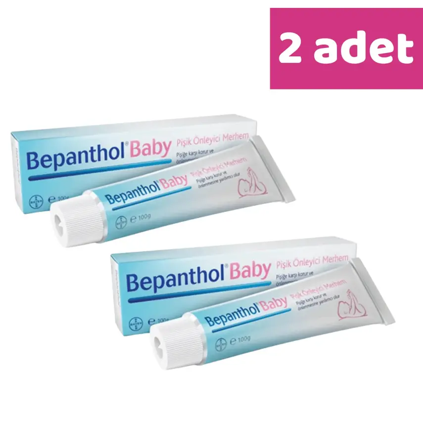 Bepanthol Baby Pişik Önlemeye Yardımcı Merhem 100 gr x 2 Adet - 1