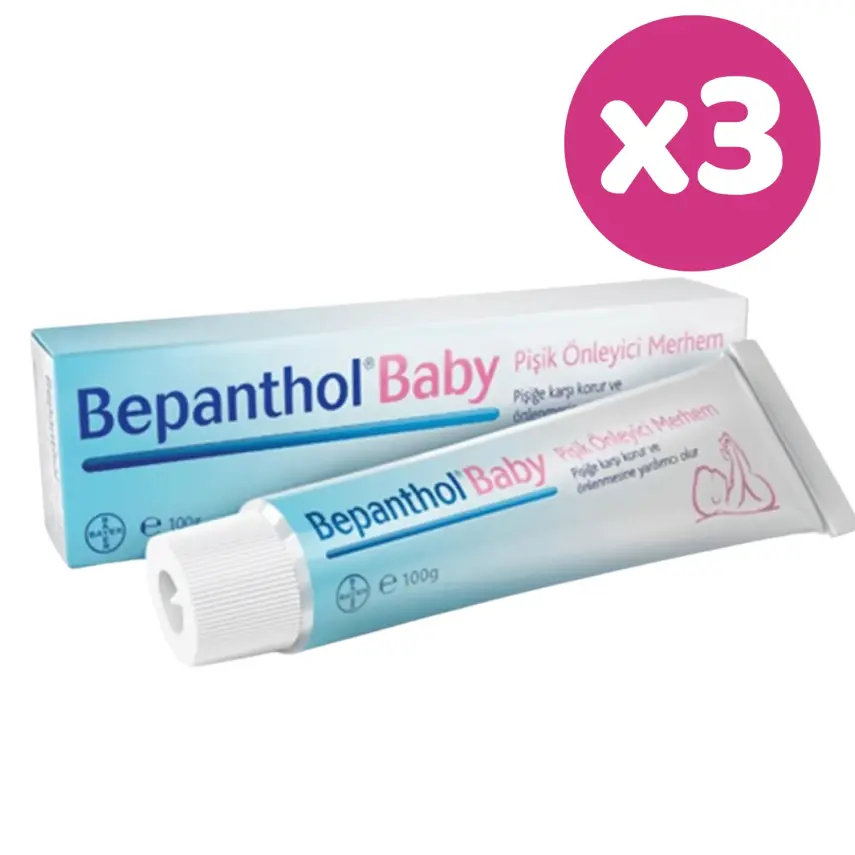 Bepanthol Baby Pişik Önlemeye Yardımcı Merhem 100 gr x 3 Adet - 2