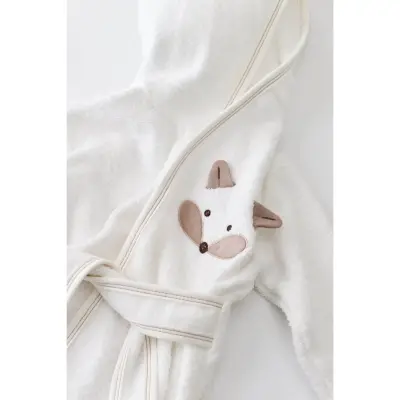 Bibaby Erkek Bornoz Takımı Sweet Fox Ekru - Kahverengi - 4