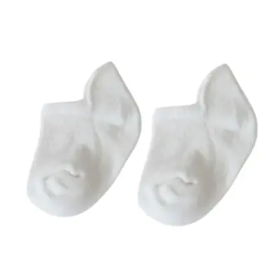 Bibaby Kız Organik Çorap Sneakers 2li Beyaz 