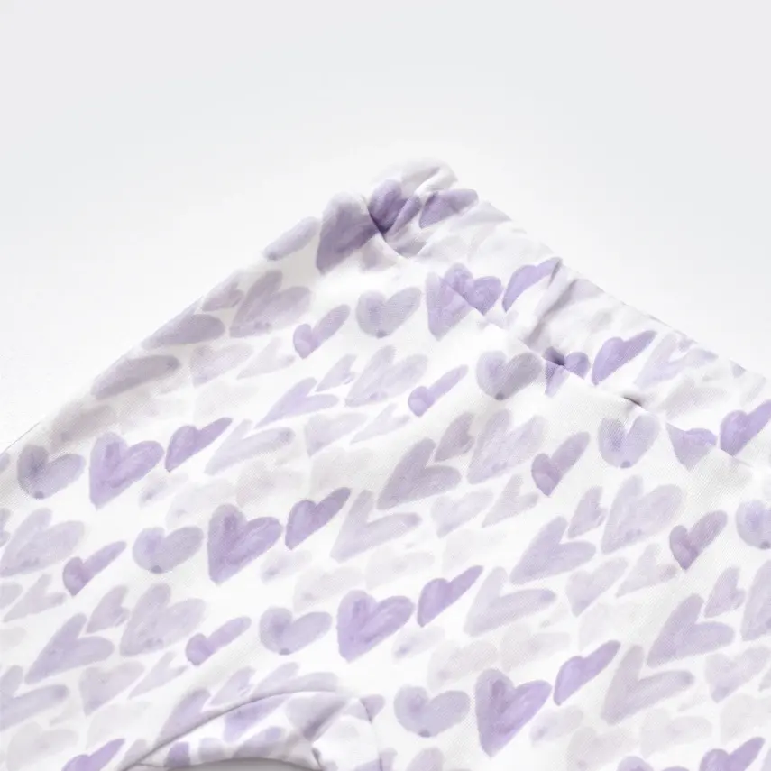 Bibaby Kız Organik Pijama Takımı Love You Baby Yellow Lavander - 11